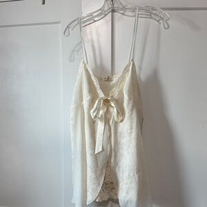 Victoria secret Lace cream nighty size M